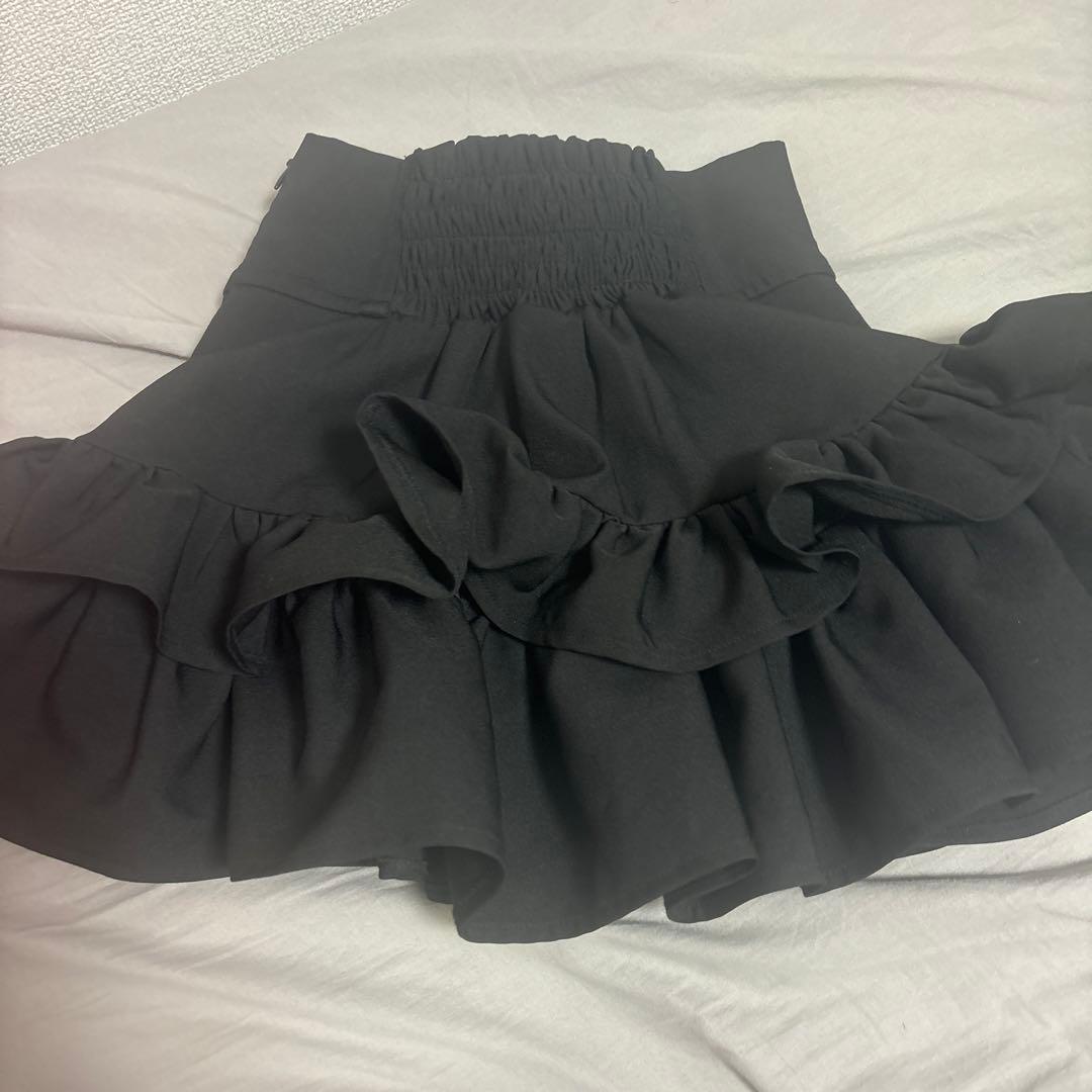 amilige コルセット風フリルスカート