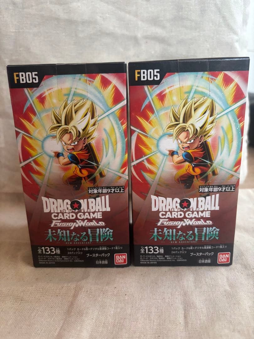 ドラゴンボールカードゲーム フュージョンワールド FB05未知なる冒険 2BOX