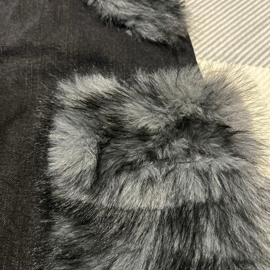 【GRANCY】　グランシー　ファーポケットデザインハーフデニムカーゴ Mサイズ