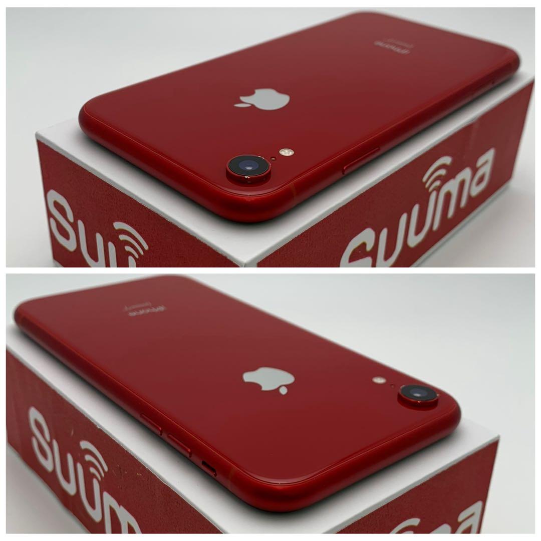 B 100% iPhone XR 64 GB SIMフリー レッド 本体