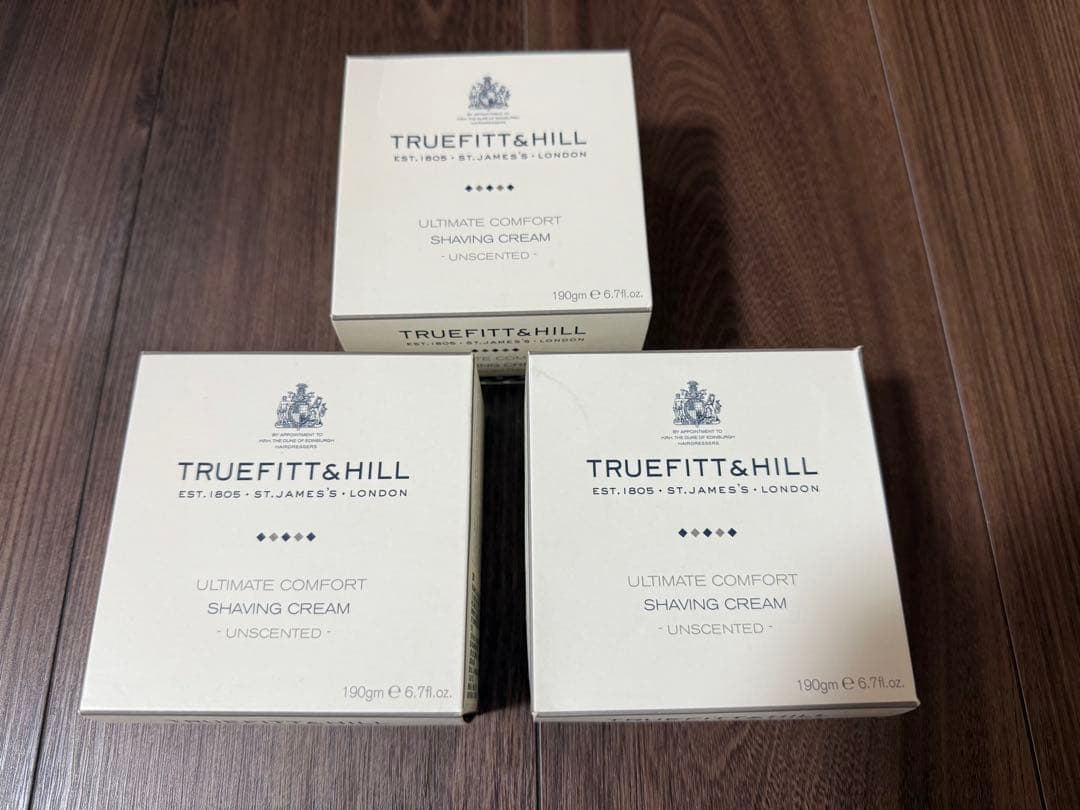 予約商品　新品未開封　3箱セット　トゥルフィット＆ヒル シェービングクリーム