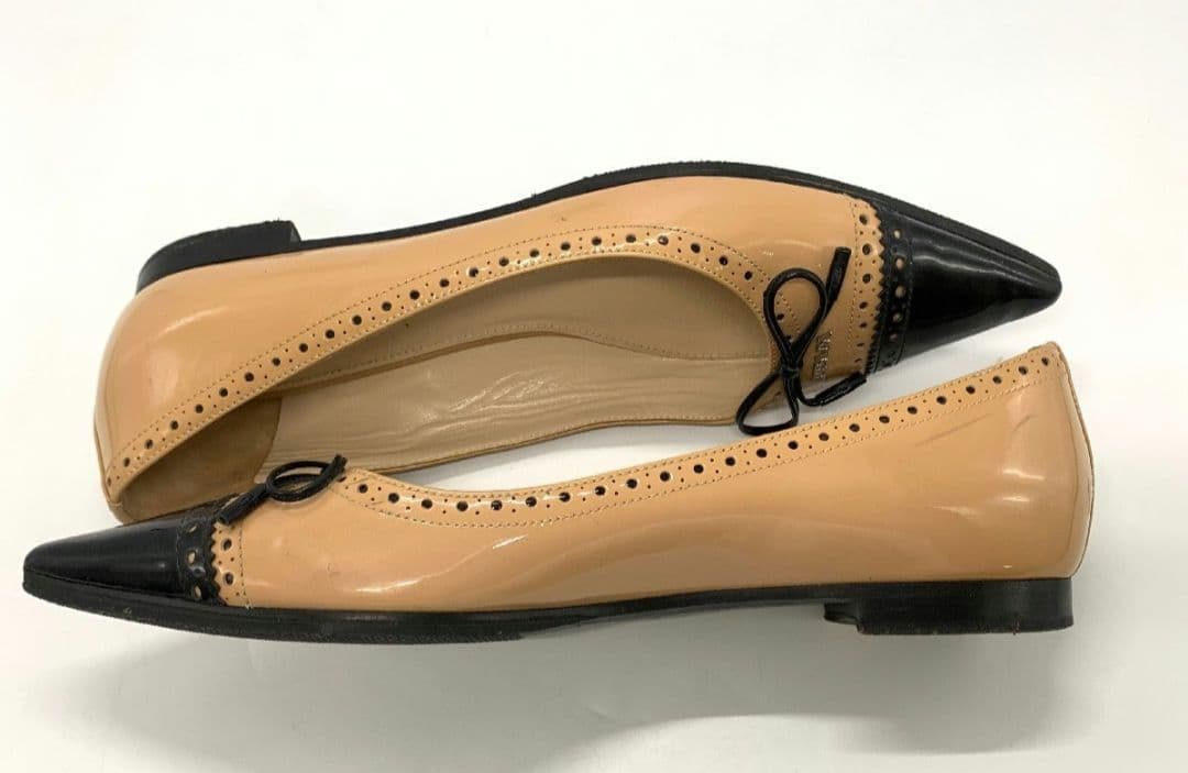 PRADA フラットシューズ　38 パンプス　ohga ピッピシック