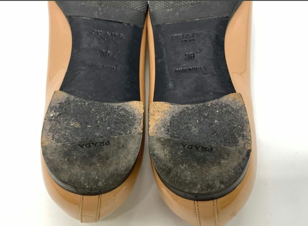 PRADA フラットシューズ　38 パンプス　ohga ピッピシック