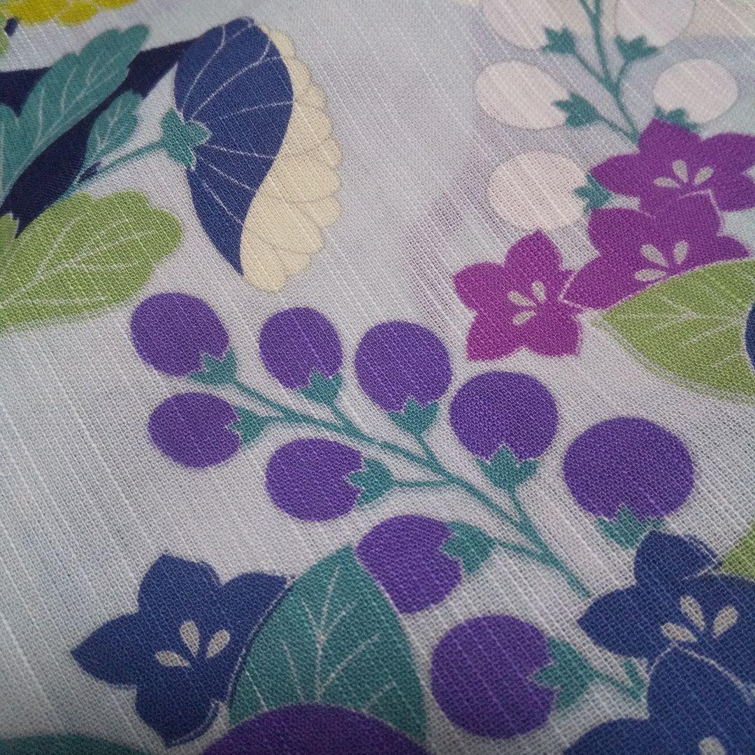 撫松庵浴衣&ふりふ半幅帯セット 美品