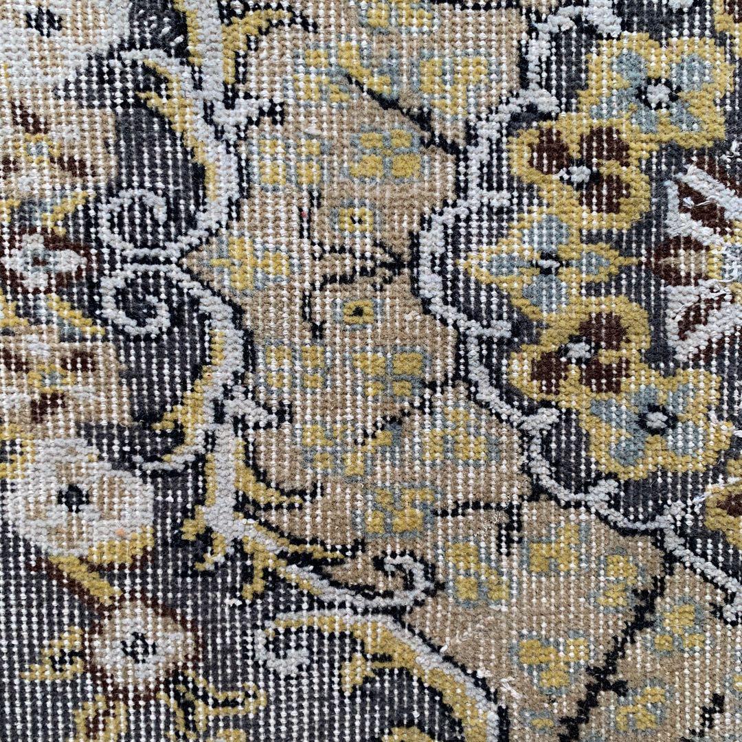 超大判　特大　トルコヴィンテージラグ　278×180スモーキーグレー　トルコラグ