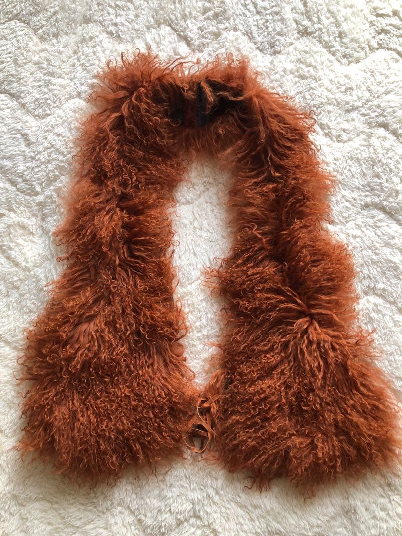 goa テコラッタオレンジ　チベットラム　変形ベスト