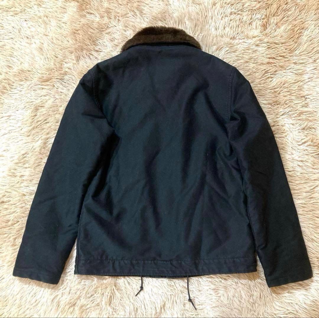 アルファインダストリーズ　 N-1 デッキジャケット　ブラック　L 胸ポケット