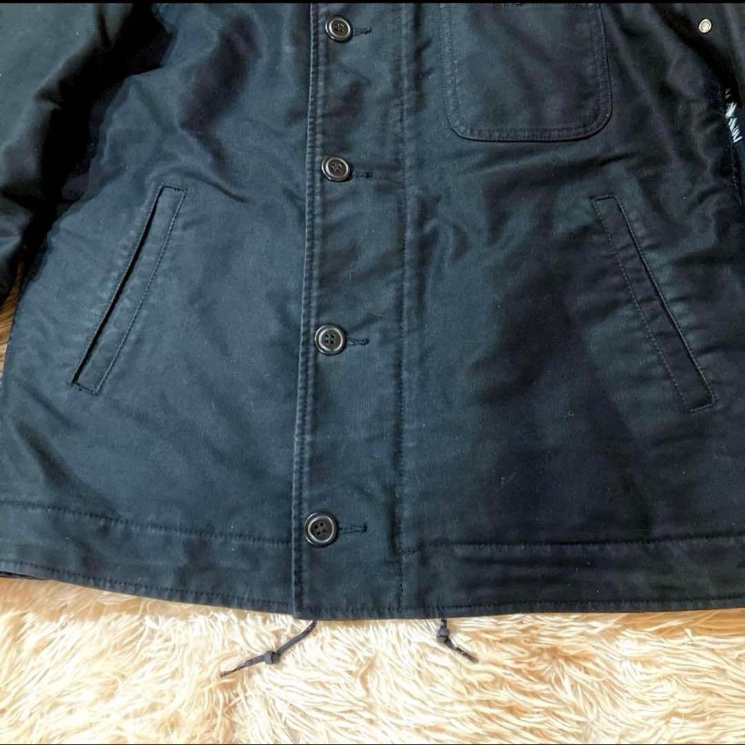 アルファインダストリーズ　 N-1 デッキジャケット　ブラック　L 胸ポケット