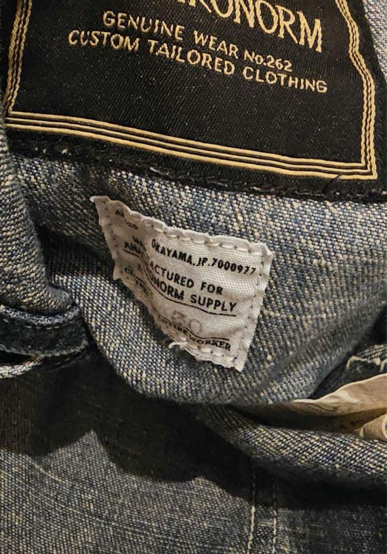 ワ*ン様 ANACHRONORM　アナクロノーム　デニムオーバーオール