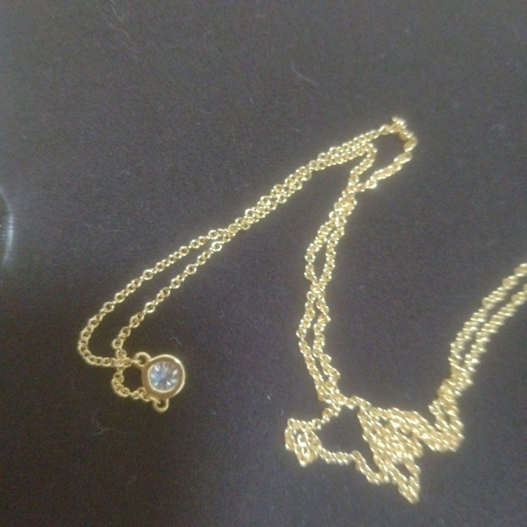 ひ*な様 ティファニー バイザヤード ダイヤ ネックレス K18 ゴールド 定価