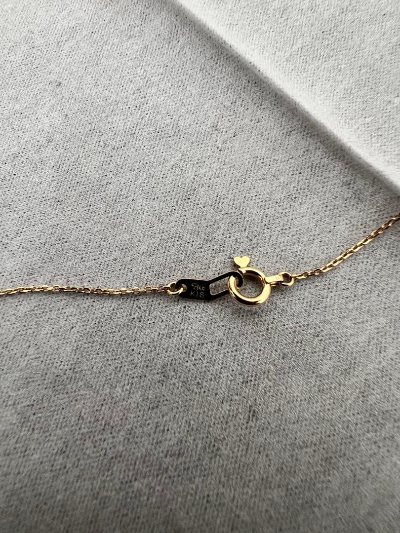 スタージュエリー　k18イエローゴールド　ハートモチーフネックレス　ダイヤモンド