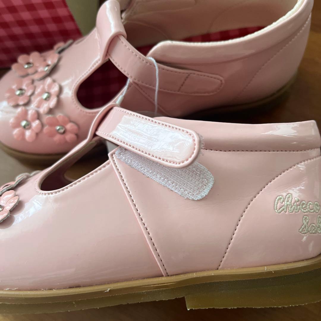 MIKI HOUSE ピンク メリージェーン シューズ18センチ新品（箱付き）