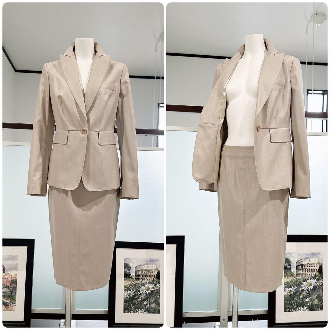 MAXMARA マックスマーラ スーツ　ジャケット　スカート ウール　シルク