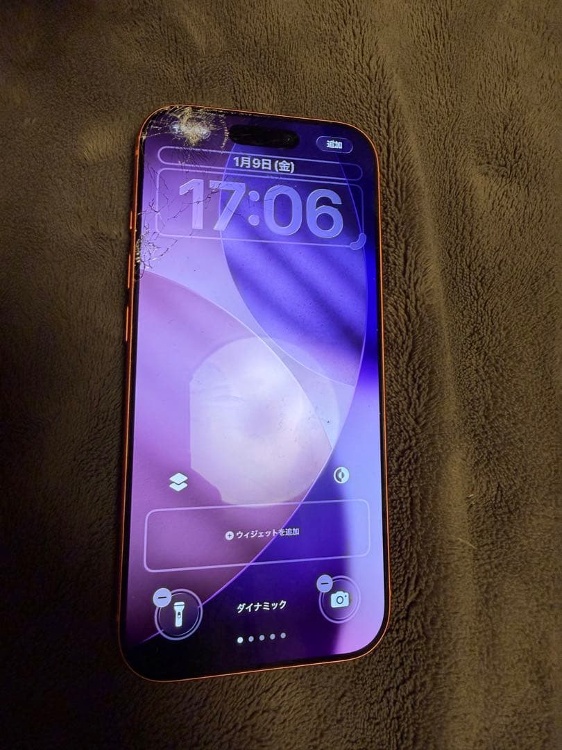 Apple iPhone 17pro 1TB 画面ひびあり