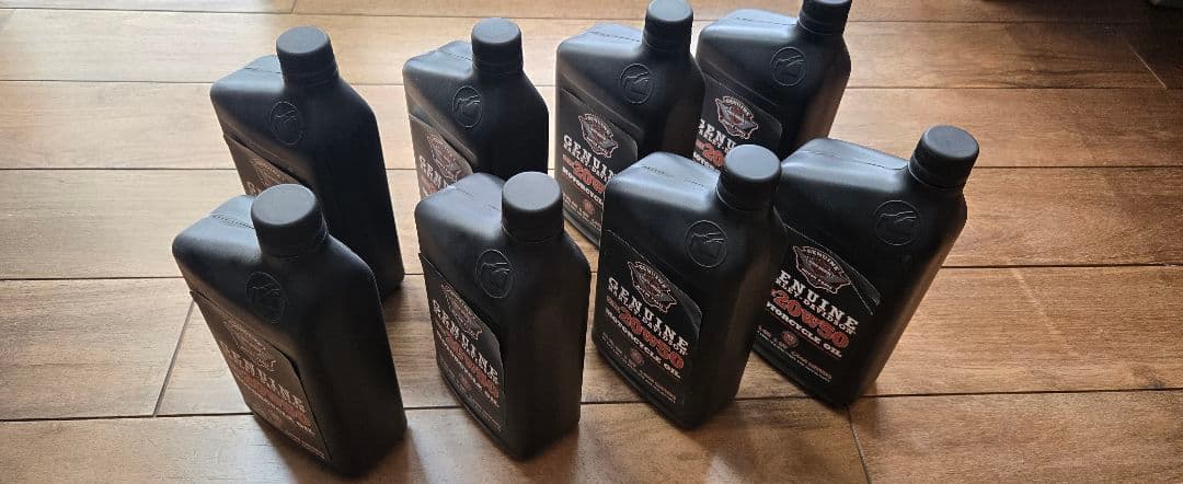 Harley Davidson 20W50 モーターサイクルオイル 8本セット