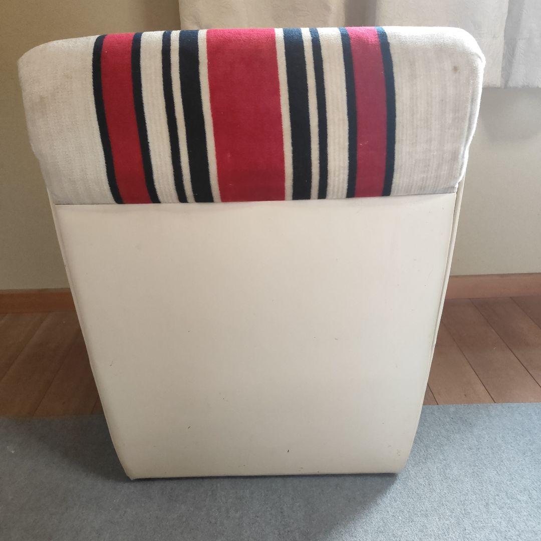 Amber Sorsek☆昭和レトロ ☆ベロアストライプソファー 当時物