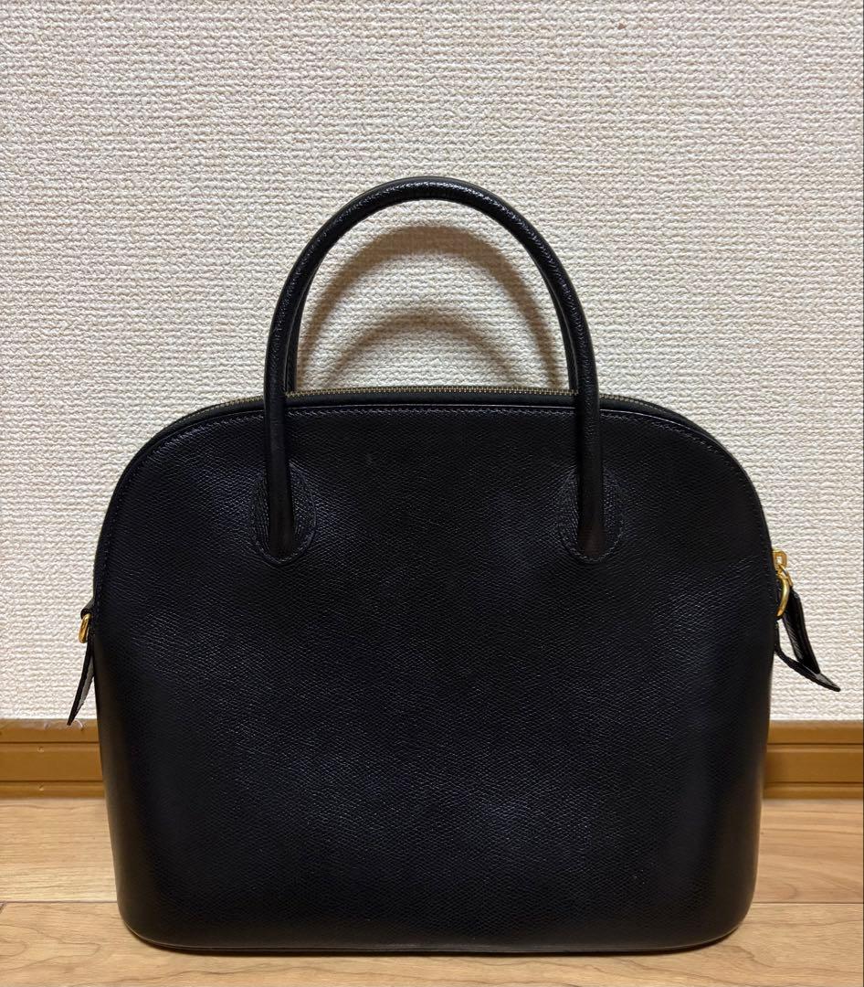 オールドセリーヌ CELINE ボリード レザー ハンドバッグ 黒 ブラック