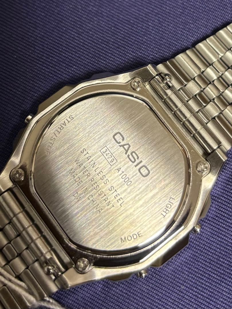 CASIO A1000D-7 メッキ無し5連ベルA1000 箱無し