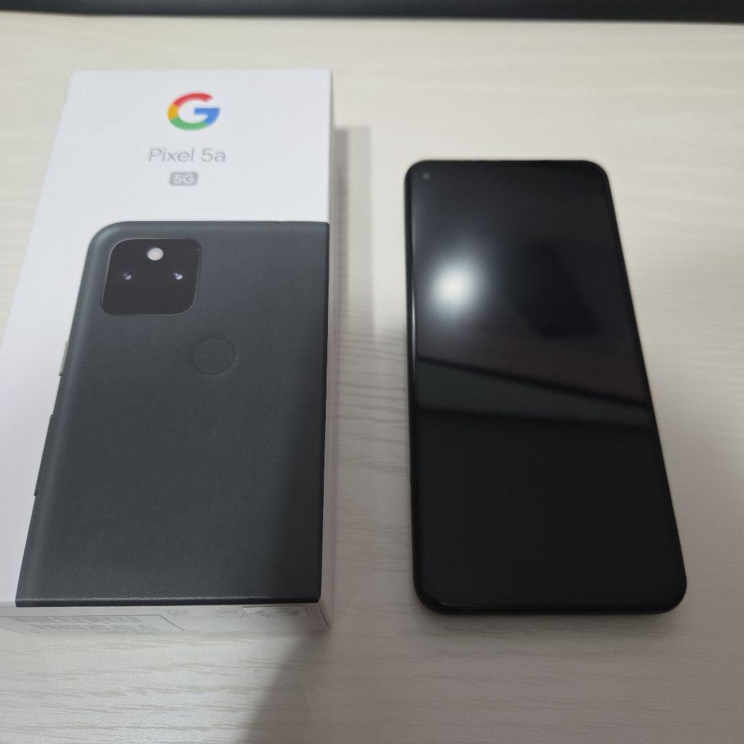 Google Pixel 5a 128G ブラック 箱付き