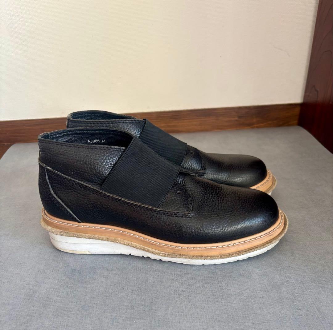 【zucca】ブラックレザー 革靴　厚底