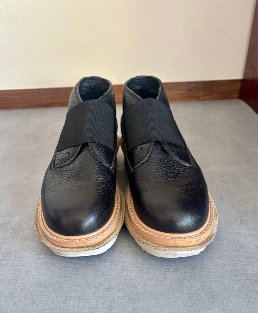 【zucca】ブラックレザー 革靴　厚底