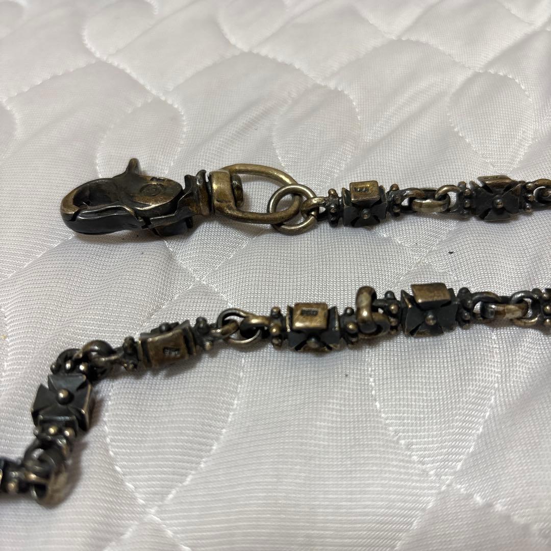 シルバー950 クロスリンクウォレットチェーン ヴィンテージ