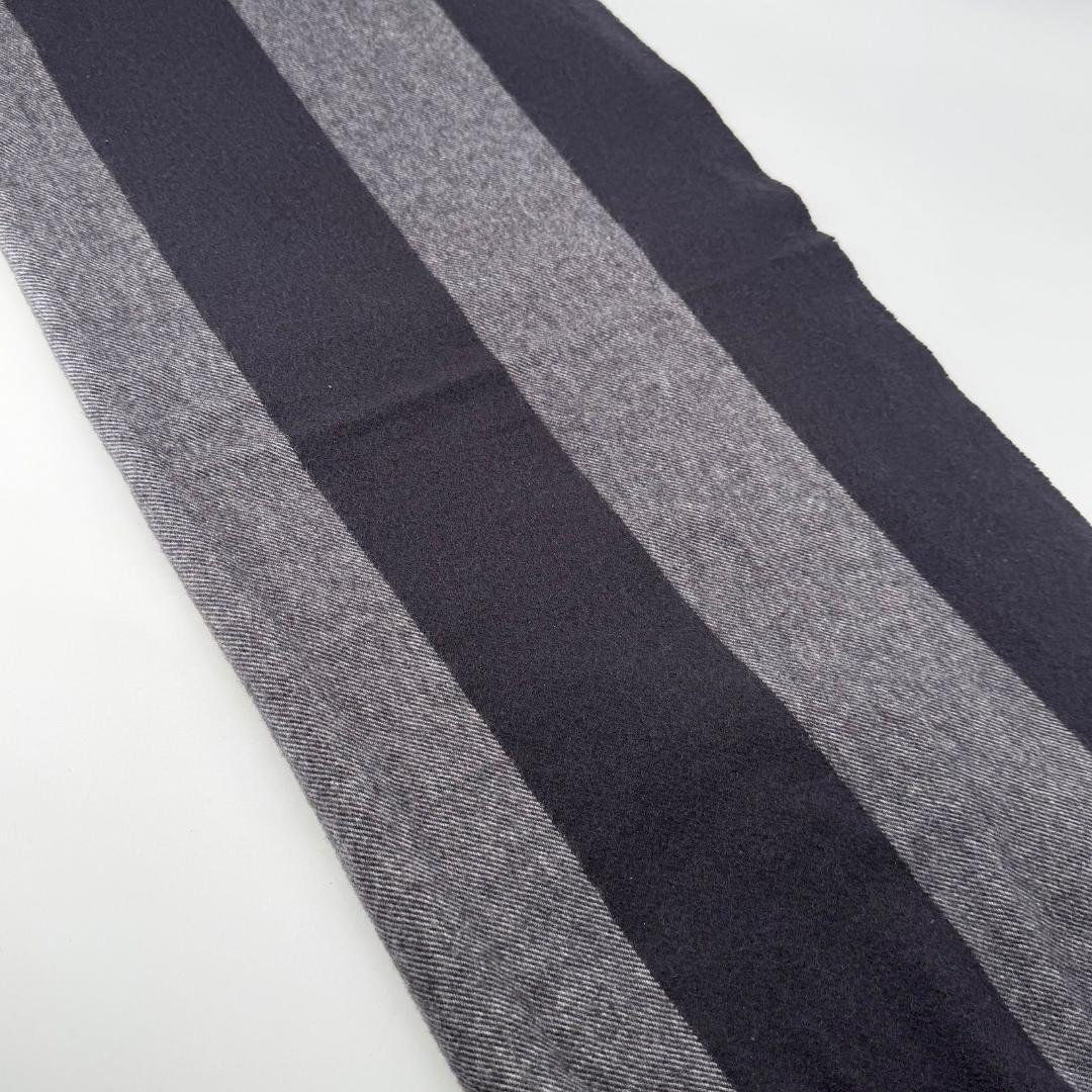 15463✨美品✨ジョンストンズ カシミヤ100% 大判 マフラー ストライプ