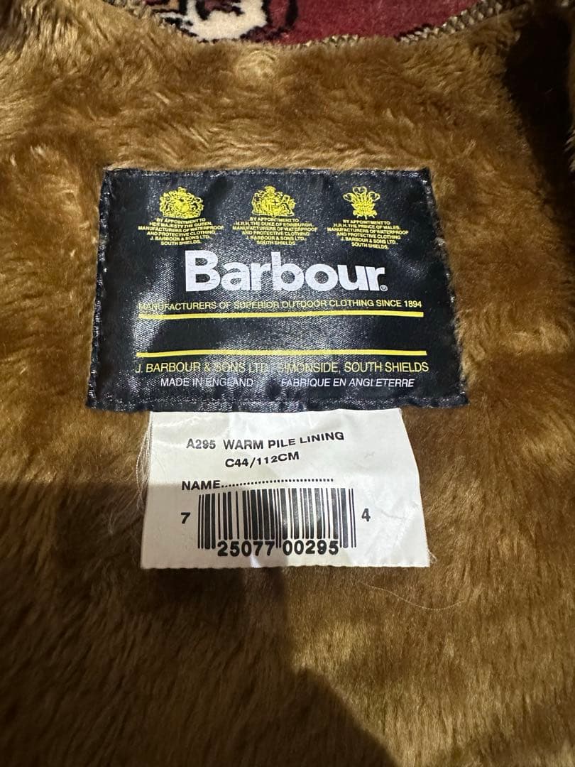 Barbour Pile Linner Vest ライナー　バブアー　ベスト