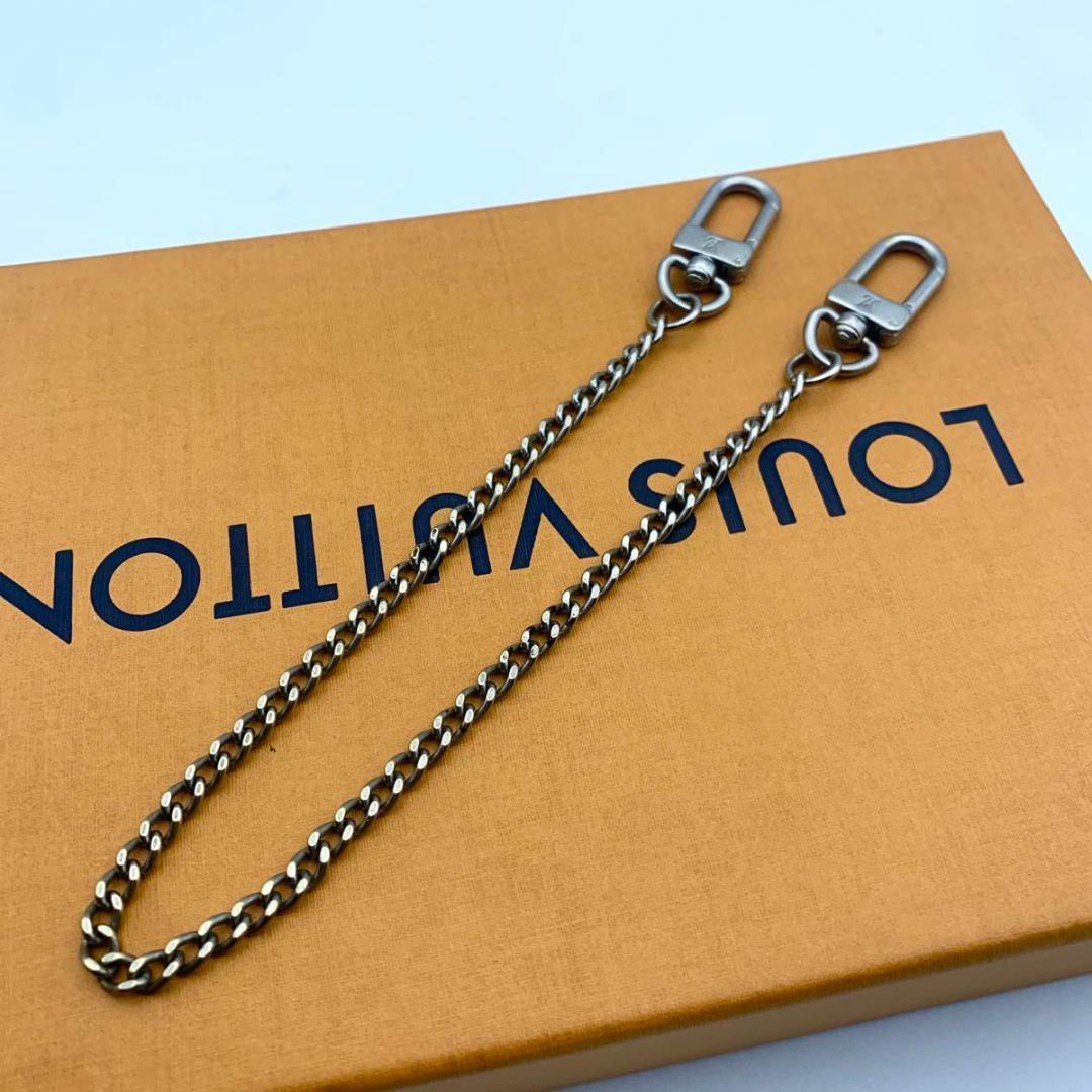 鑑定済み ルイヴィトン ウォレットチェーン シルバー 銀 アクセサリー 財布