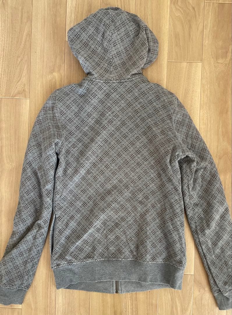 美品✨ Burberry バーバリーブルーレーベル　パーカー　フルジップ　グレー