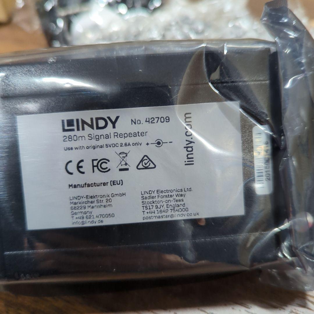 LINDY USB2.0シグナルリピータ42710用 280m 型番:42709