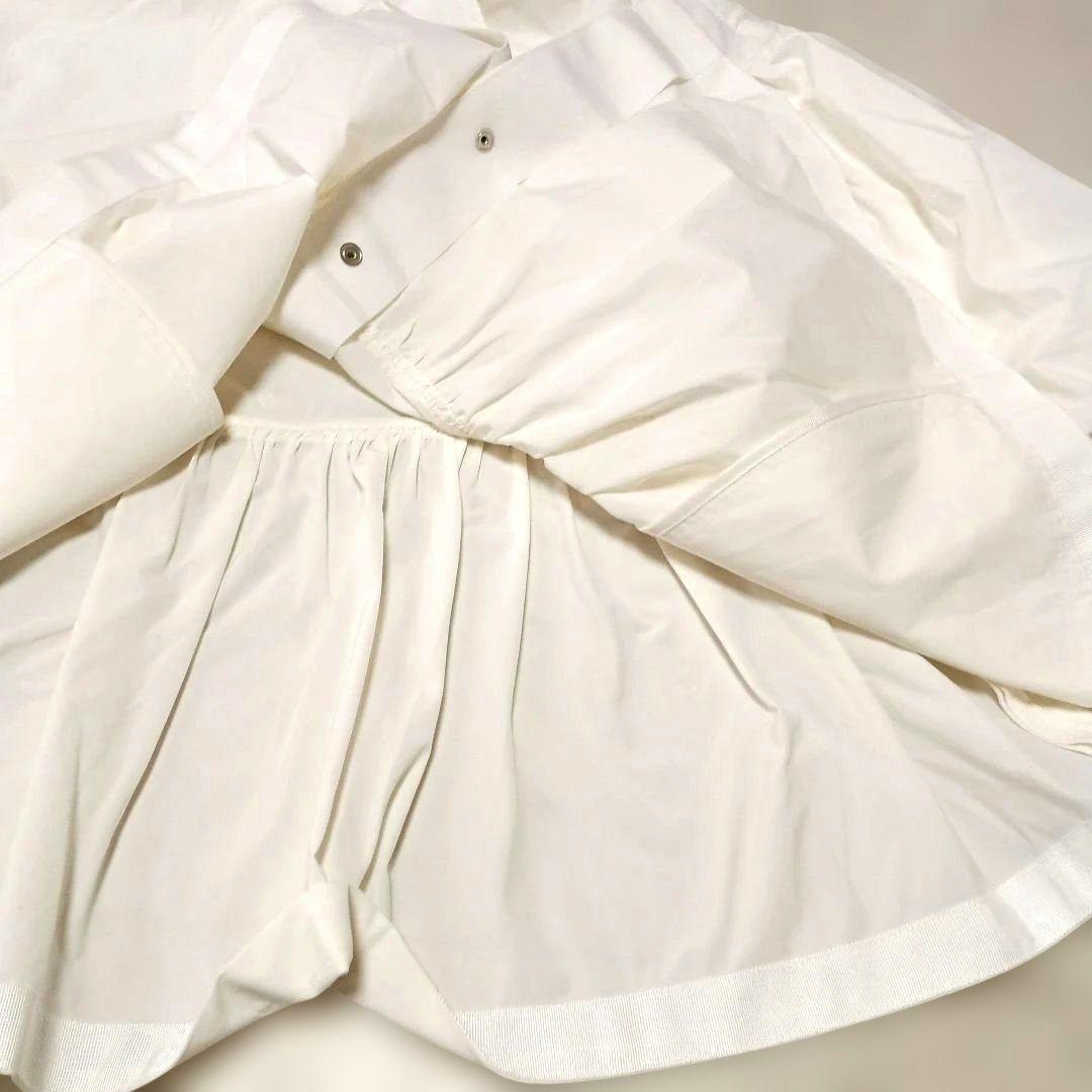 m,i,d, エムアイディー ボリュームスリーブ フレアへムパーカー 36