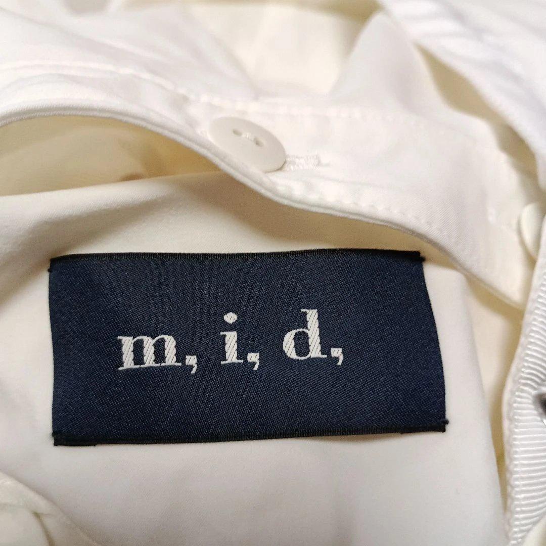 m,i,d, エムアイディー ボリュームスリーブ フレアへムパーカー 36