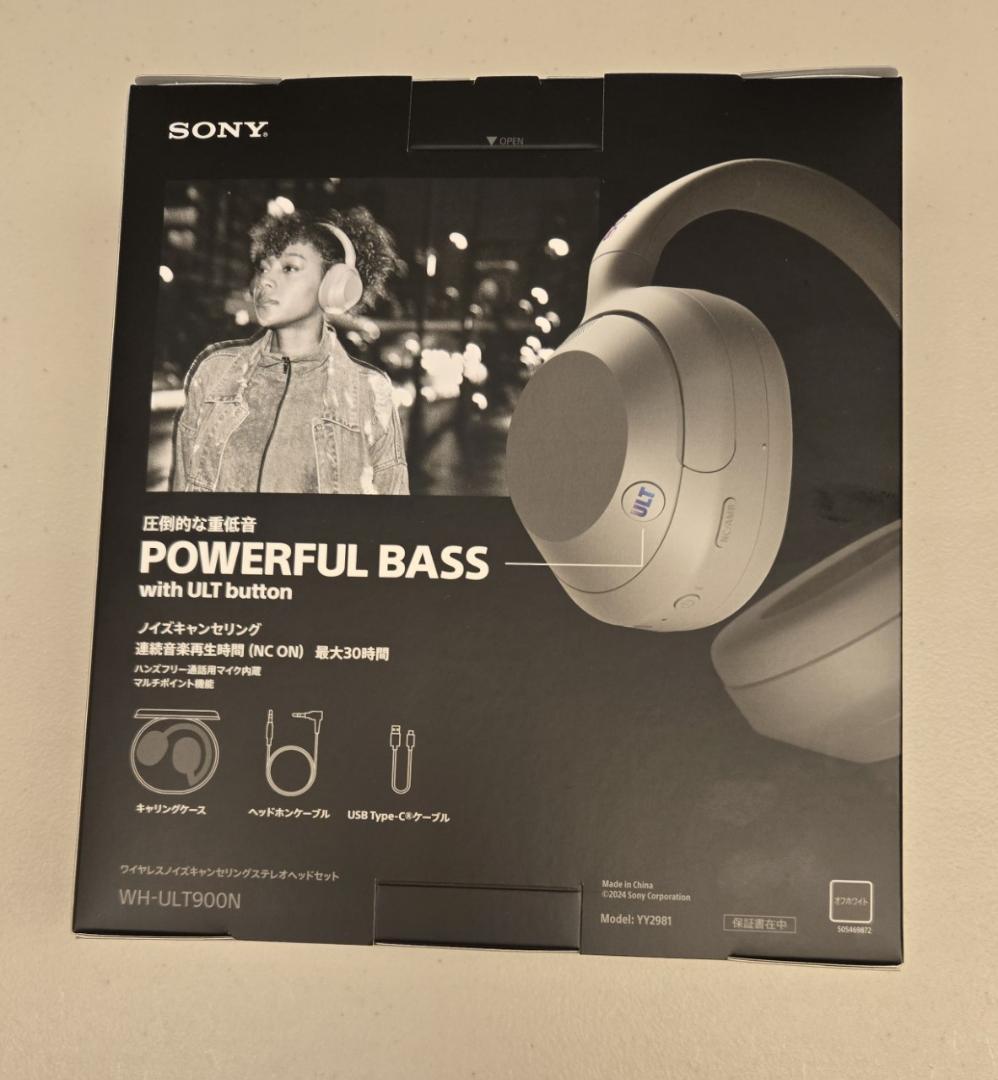 【新品】SONY WH-ULT900N ULT WEAR オフホワイト