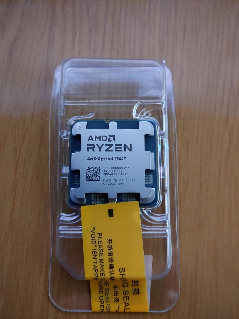 AMD Ryzen 5 7500F CPU 新品未開封
