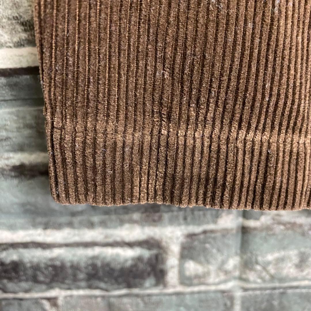 ポロバイラルフローレン 太畝コーデュロイパンツ ブラウン 34×32 古着