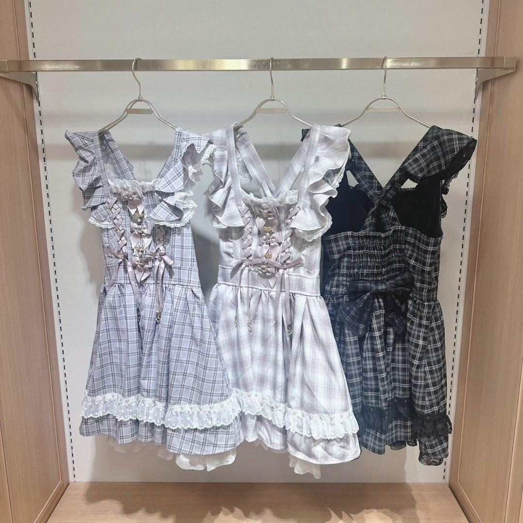 lizlisaラッフルリボンジャンスカ ブラック