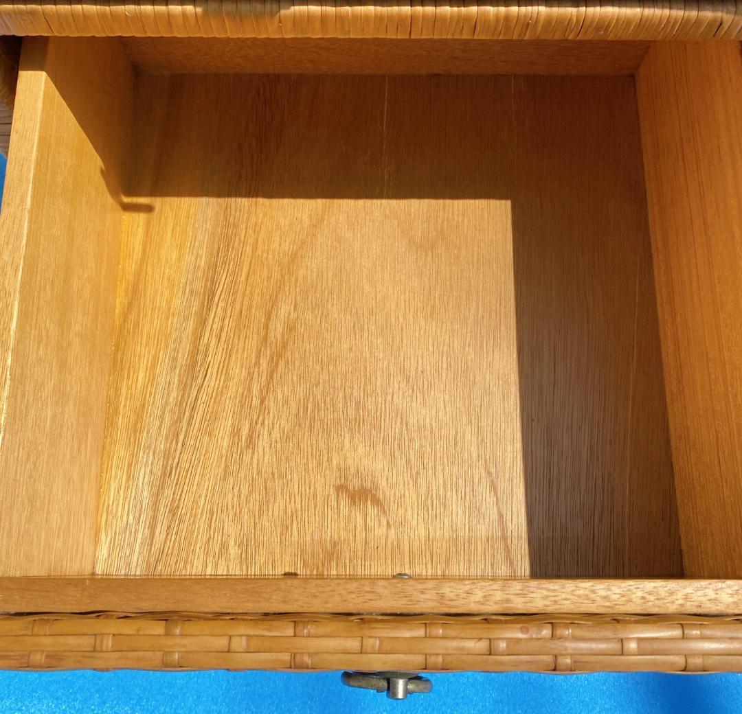 ラタン チェスト 6段引き出し レトロ アンティーク