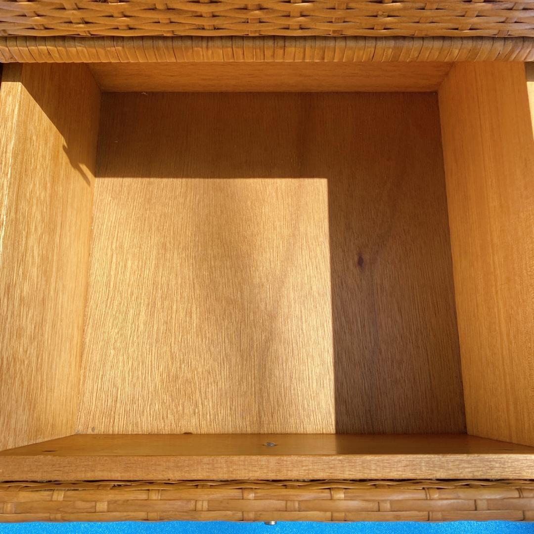 ラタン チェスト 6段引き出し レトロ アンティーク