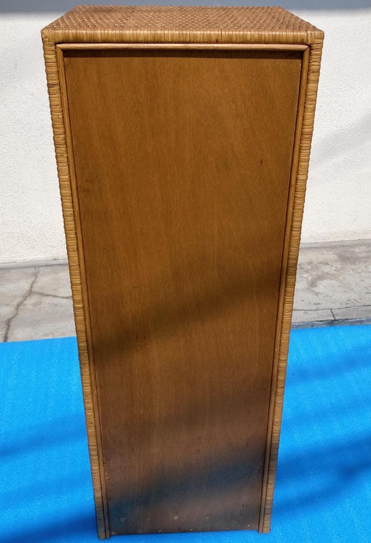 ラタン チェスト 6段引き出し レトロ アンティーク