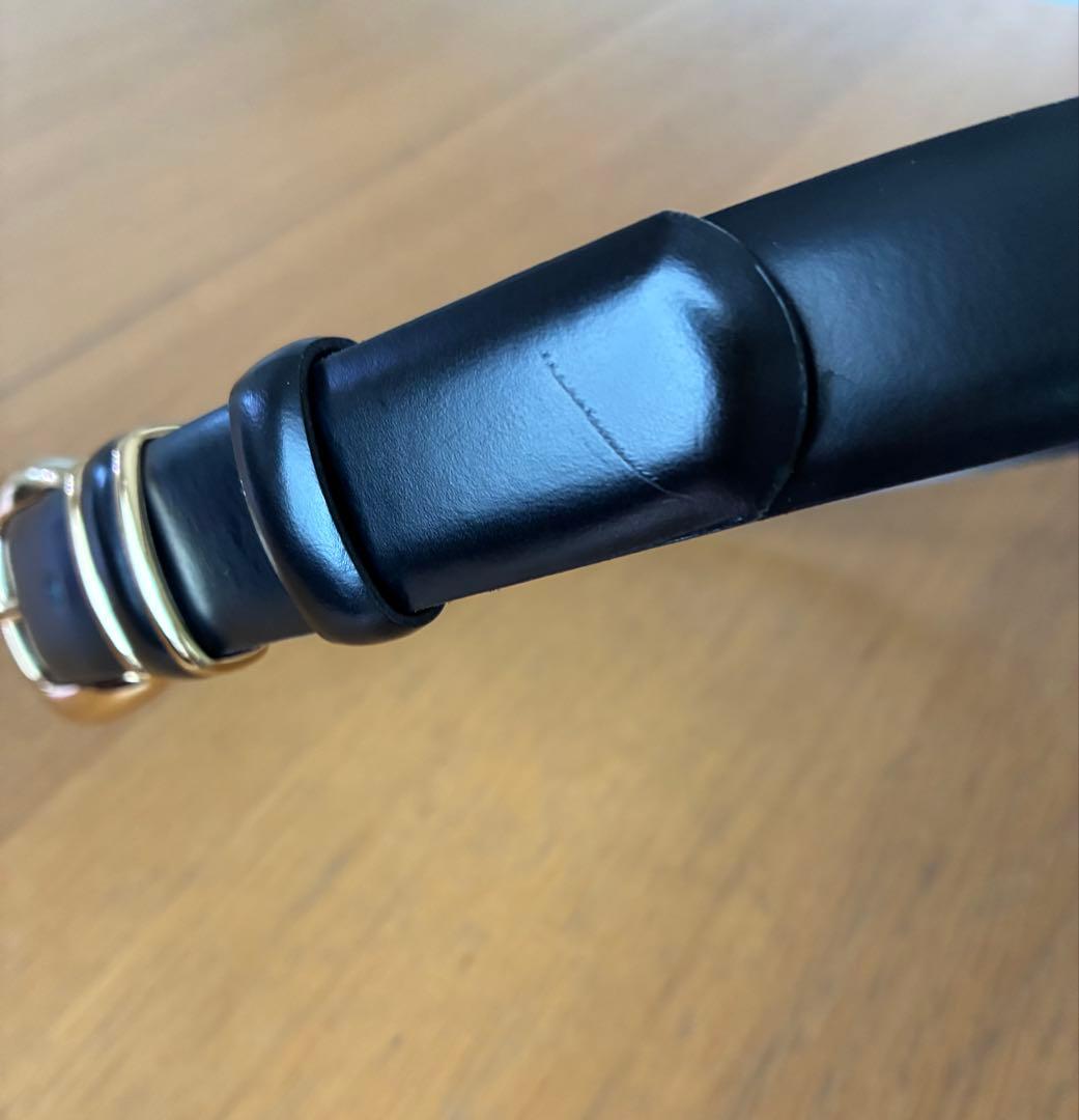 foufou グランドマザーベルト　黒×ゴールド