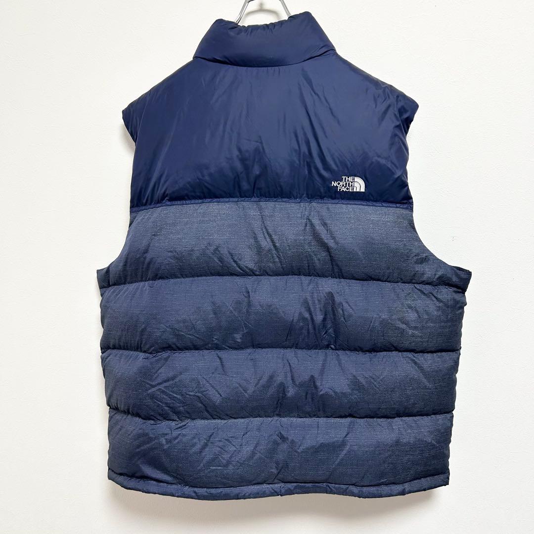 日本未入荷　US規格　ノースフェイス　ヌプシダウンベスト　700FP デニム生地