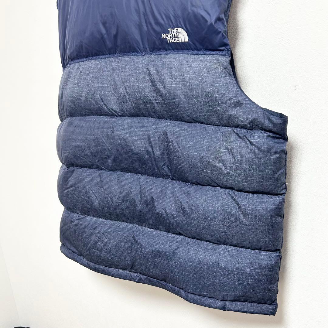 日本未入荷　US規格　ノースフェイス　ヌプシダウンベスト　700FP デニム生地