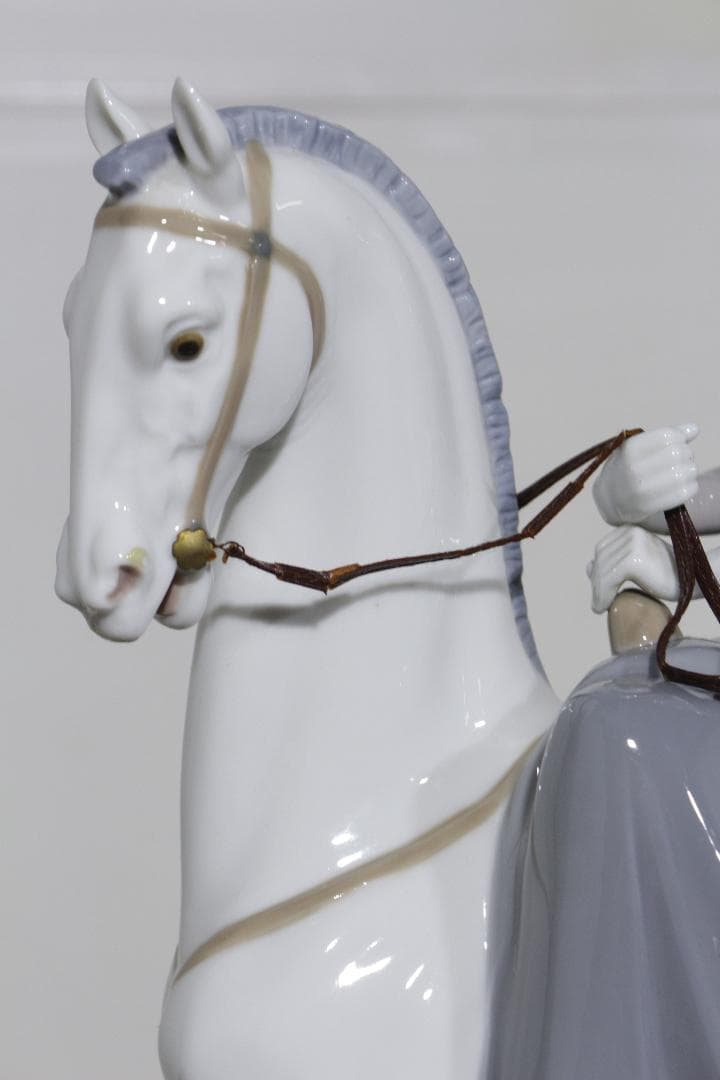 な*ん様 LLADROリヤドロ★白い馬の少女★20万★