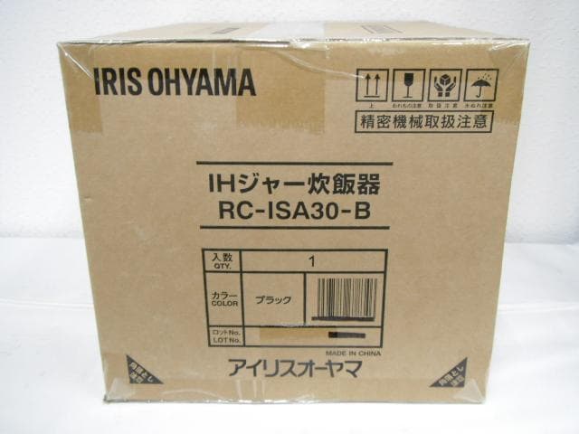 未使用品 アイリスオーヤマ IHジャー炊飯器 RC-ISA30-B