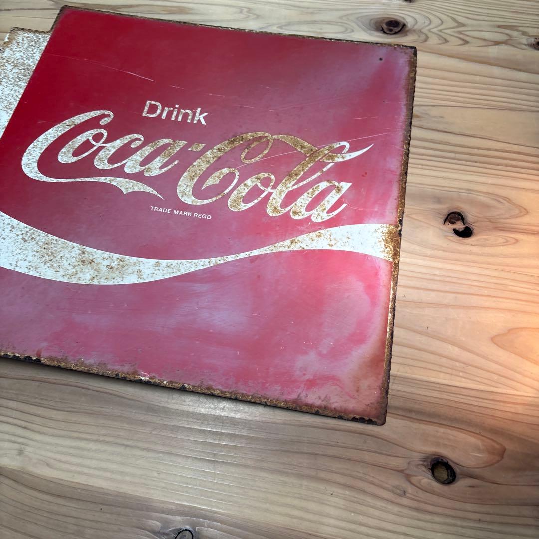 昭和レトロ　コカコーラ　ホーロー看板　当時物