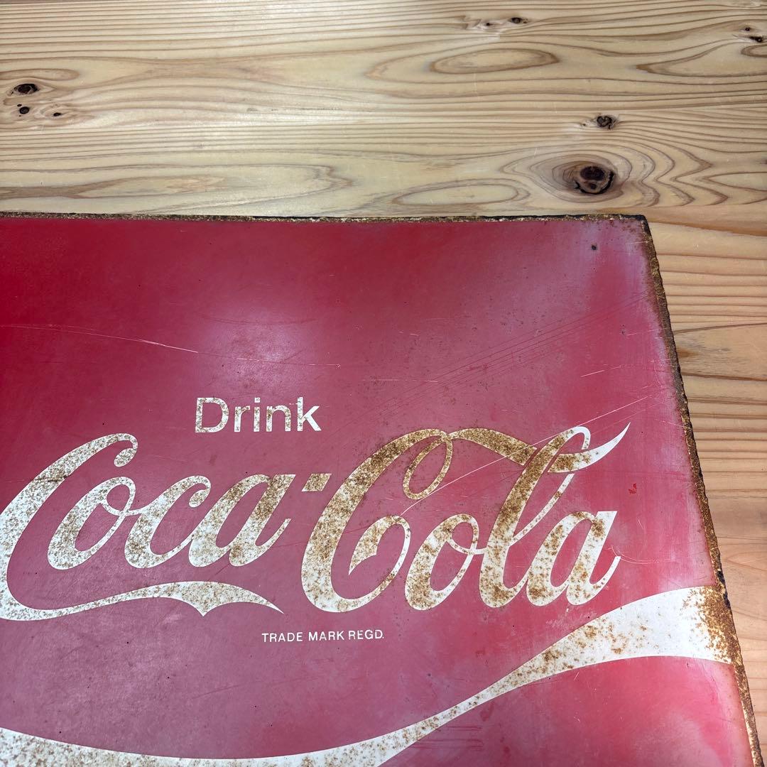 昭和レトロ　コカコーラ　ホーロー看板　当時物