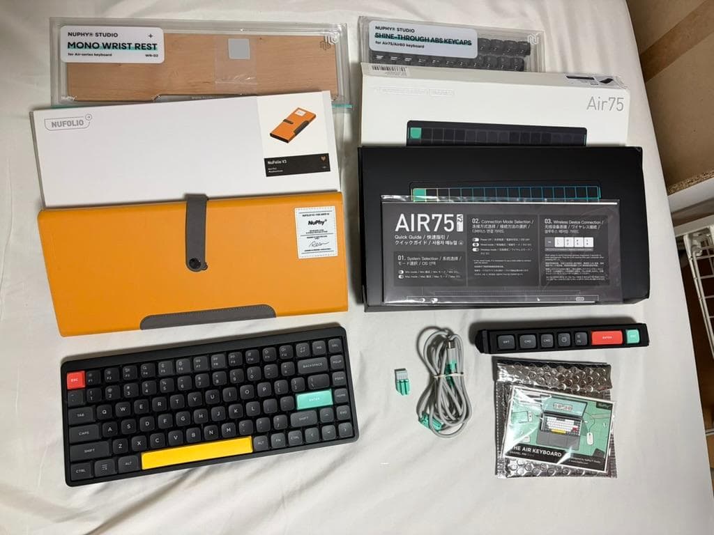 NuPhy Air75 V2 Wisteria 本体＋アクセサリセット