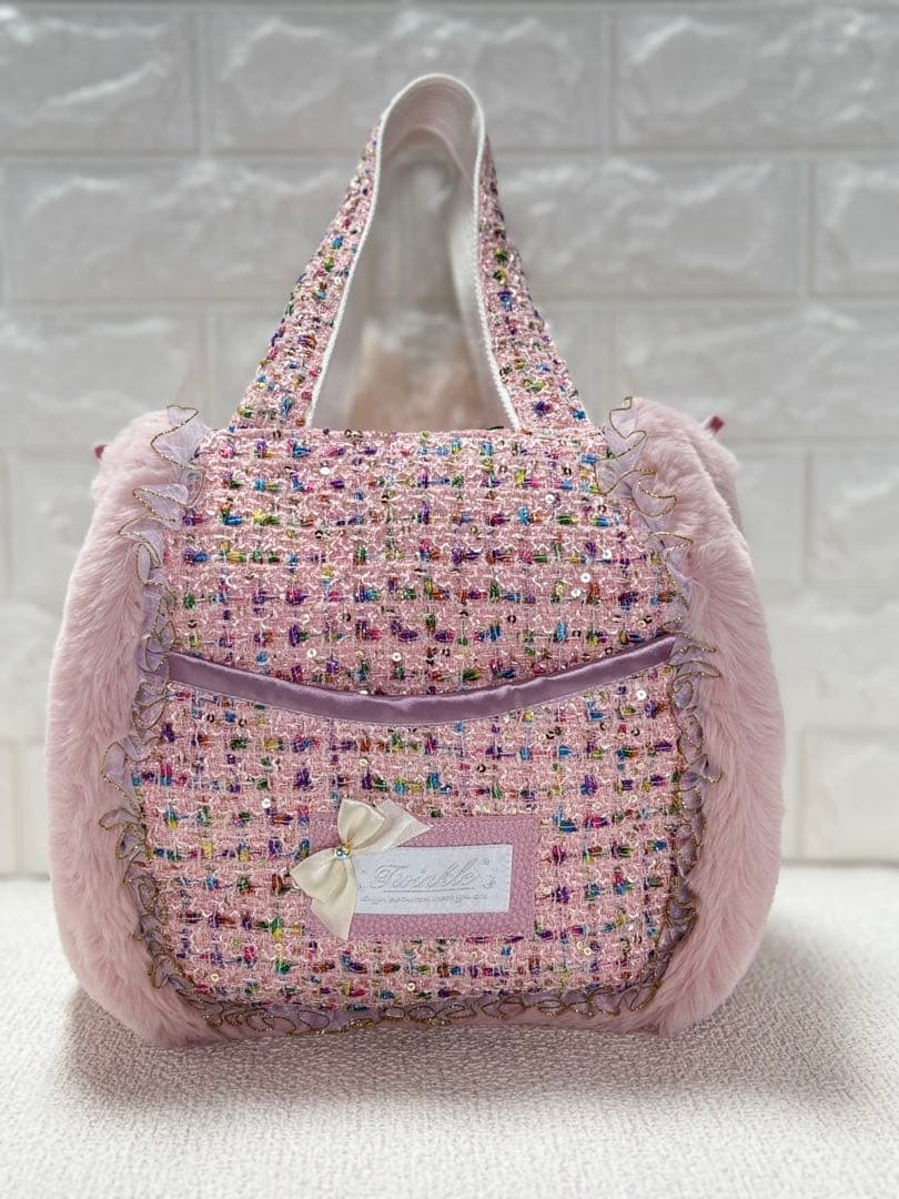 あ*こ様 コヤンイサムチョ　ハンドメイド　ファーバッグ　白　ルミちゃん　うさぎ