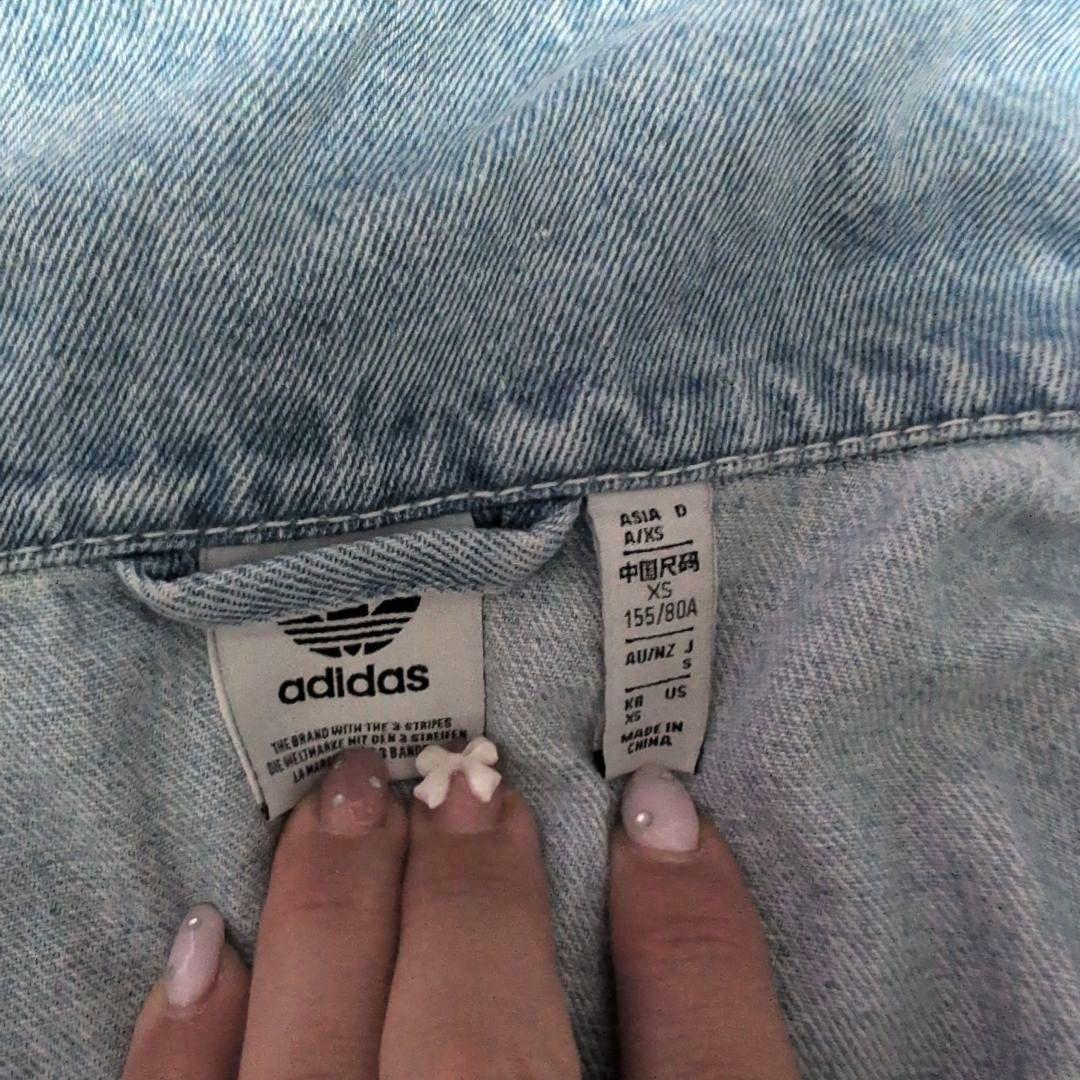 希少 adidasoriginalsデニム ラインストーン ジャケット Gジャン